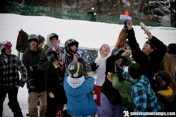 Battle of the Bales Rails Evolve Snow Camps