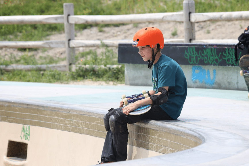 Scouting the pool...pretty deep pool at 11 and 7 feet.