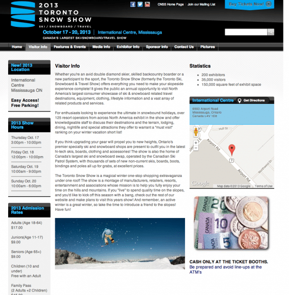 Toronto Snow Show Evolve Snow Camps