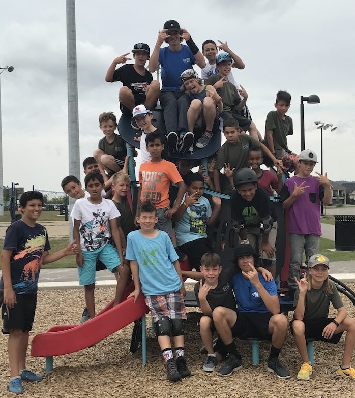 milton skateboard scooter camp